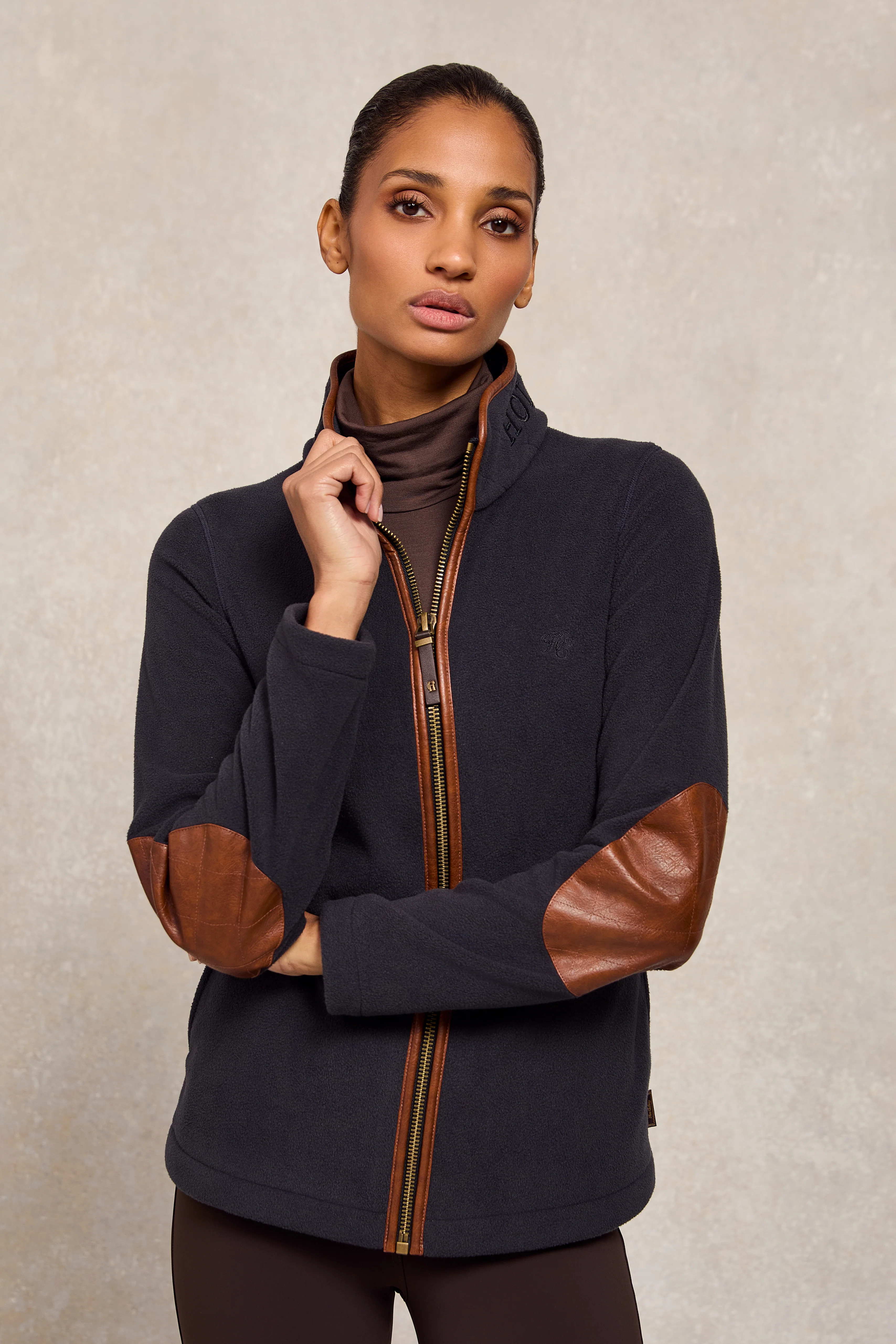 Country Fleece Jacket (Ink Navy) | Holland Cooper