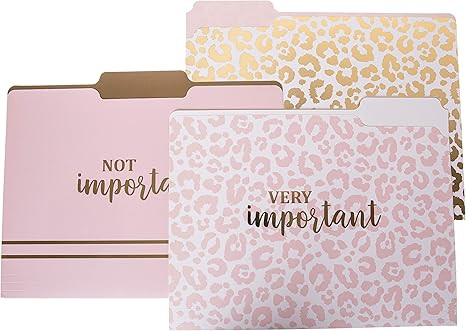 Graphique Designer “Very Important” File Folders | Set of 9 (3 Designs) | Letter Size Organiz... | Amazon (US)