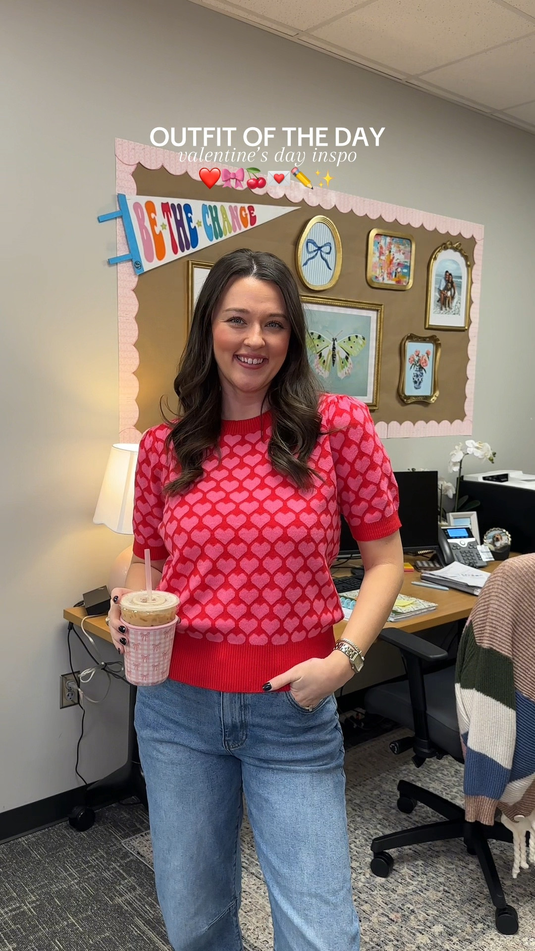 Valentines outfit ❤️ wearing a Large in this sweater! (could’ve done a M!) TTS!

#LTKValentine