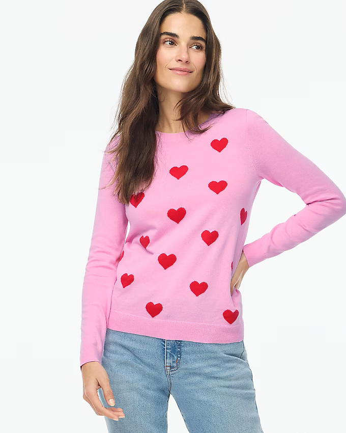 Red heart Teddie sweater | J.Crew Factory