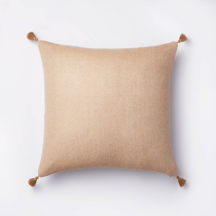 Euro Herringbone Weave with Tassels Decorative Throw Pillow - Threshold™ designed with Studio M... | Target