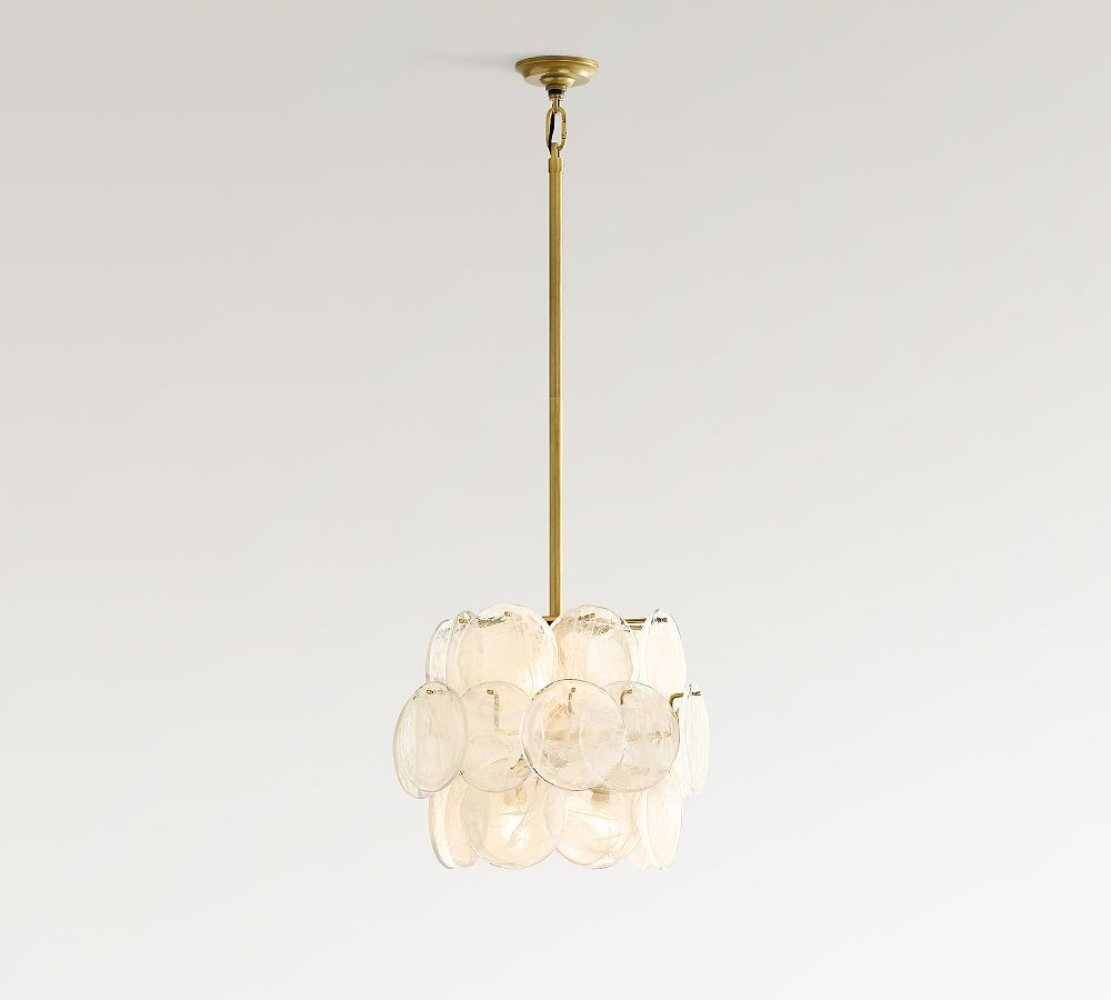 Riviera Glass Disc Pendant (16") | Pottery Barn (US)