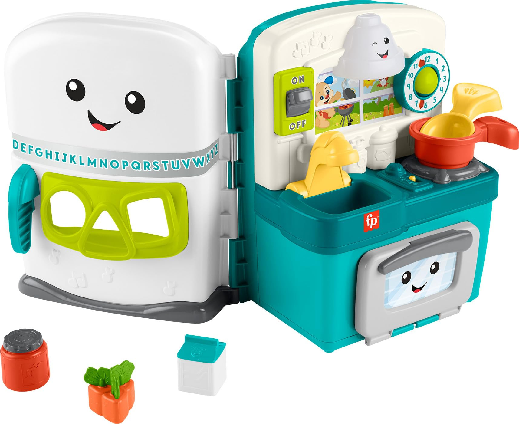 Fisher-Price Baby & Toddler Toy Laugh & Learn Learning Kitchen Playset with Music Lights & 5 Play... | Amazon (US)