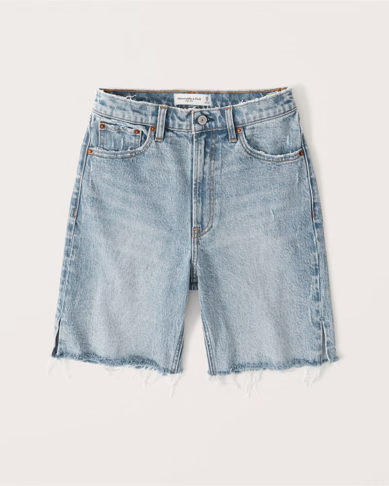 Women's High Rise 7 Inch Shorts | Women's The A&F Getaway Shop | Abercrombie.com | Abercrombie & Fitch (US)
