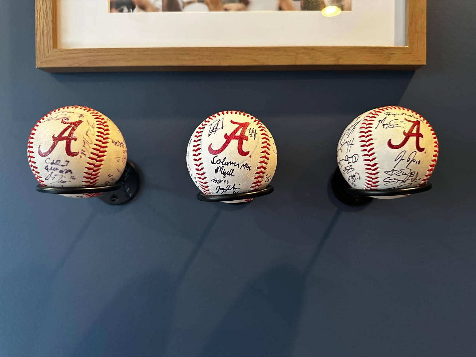 Wallniture Sporta Baseball Display Memorabilia Holder Heavy-Duty Wall Mount Rack for Collectibles Steel | Amazon (US)