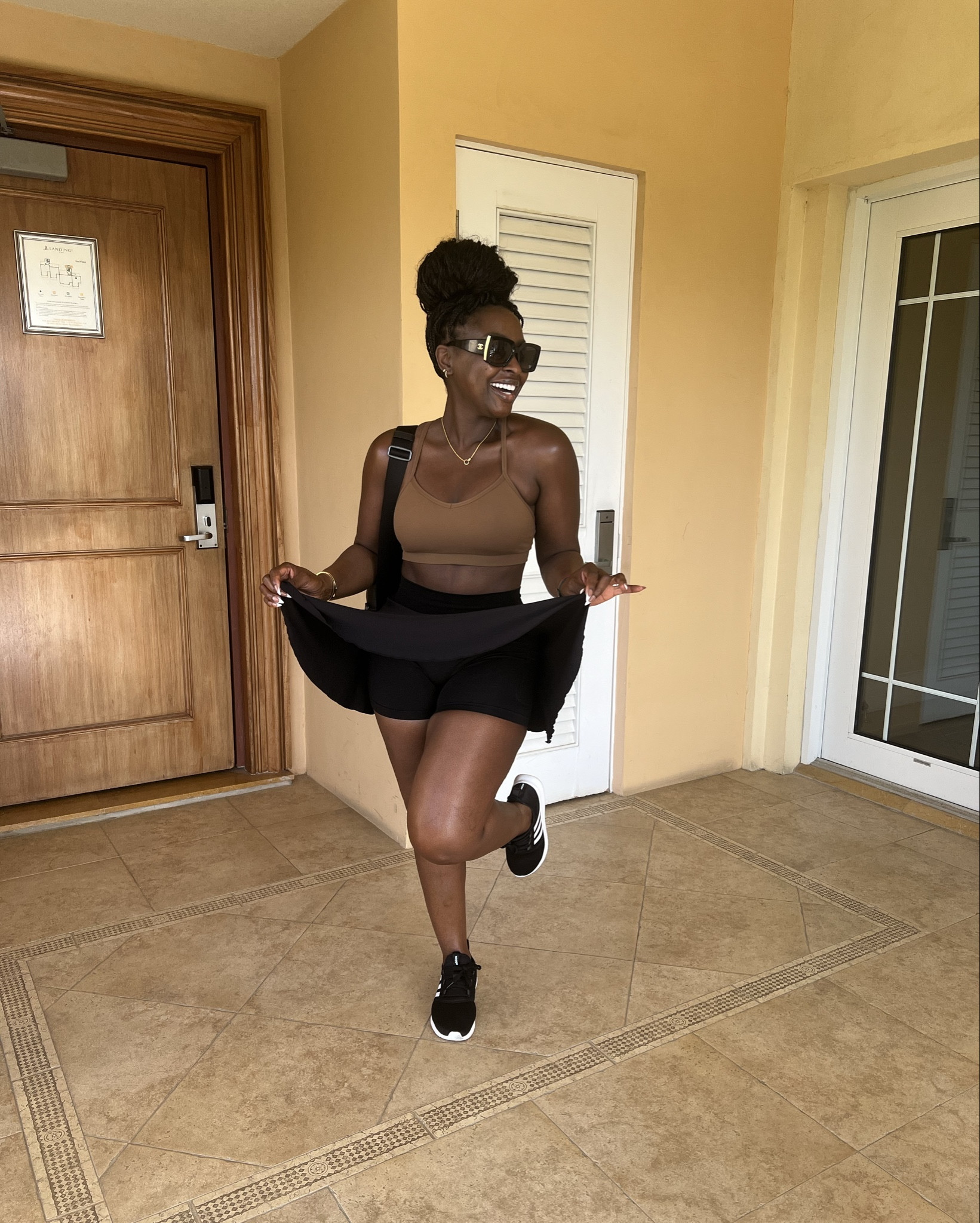 OOTD: How cute is this skirt from Amazon?! Super stretchy and has shorts underneath 

#LTKFindsUnder50 #LTKFindsUnder100