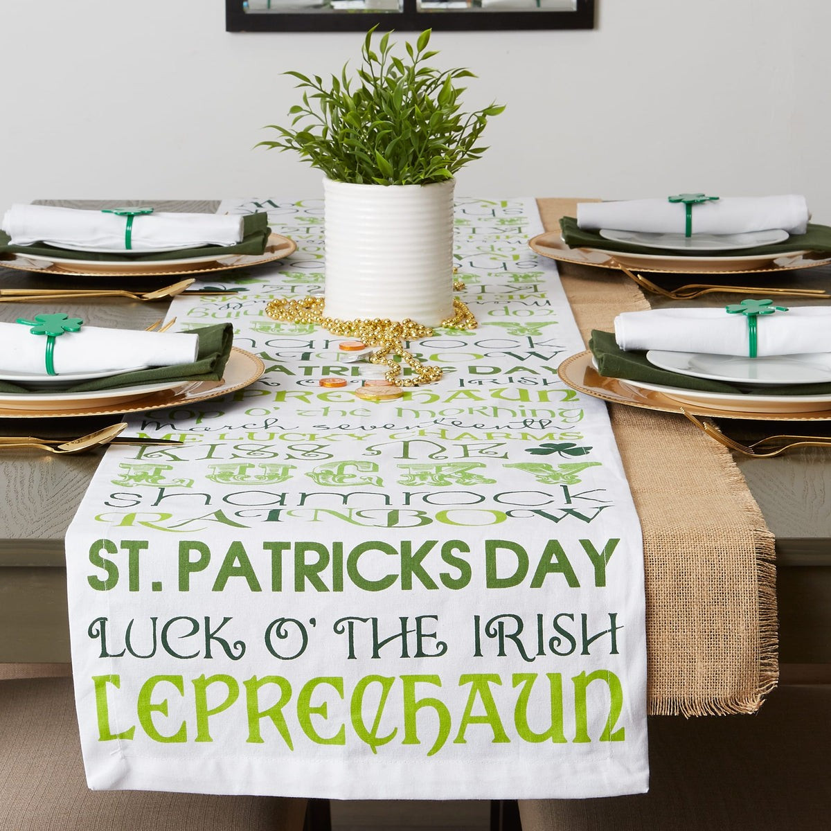 St Patricks Day Print Table Runner | Pier 1 Online