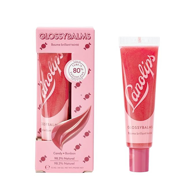 Lanolips Glossybalm - Ultra Hydrating Tinted Lip Gloss for Dry, Chapped, Cracked Skin - Flavored ... | Amazon (US)
