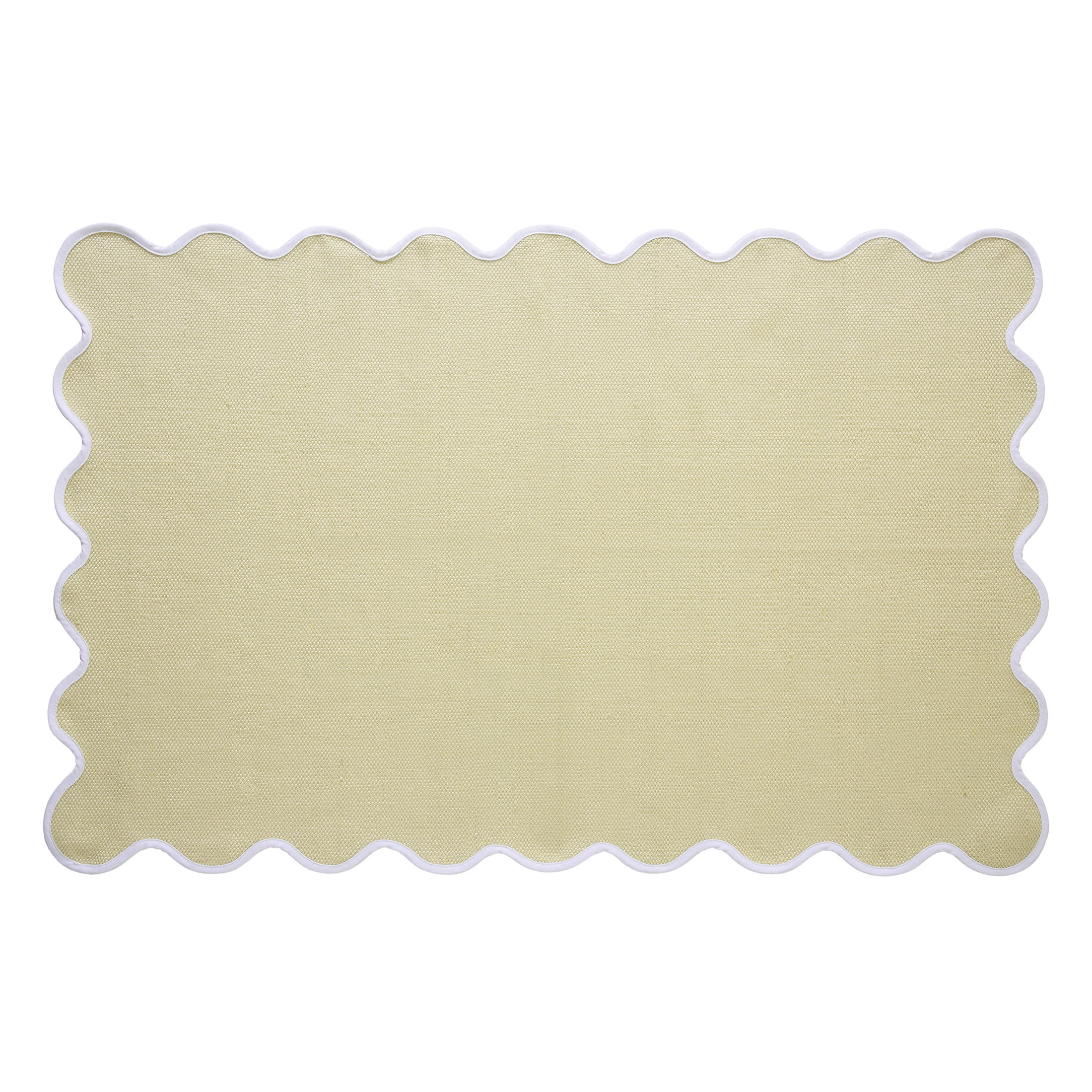 My Texas House Yellow Scallop Indoor/Outdoor Layering Rug, 38" x 58" | Walmart (US)