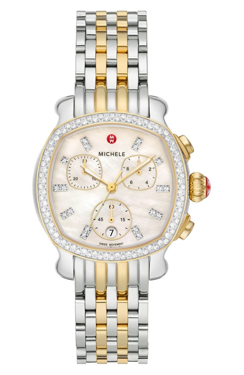 Lilou Diamond Chronograph Bracelet Watch, 34mm | Nordstrom
