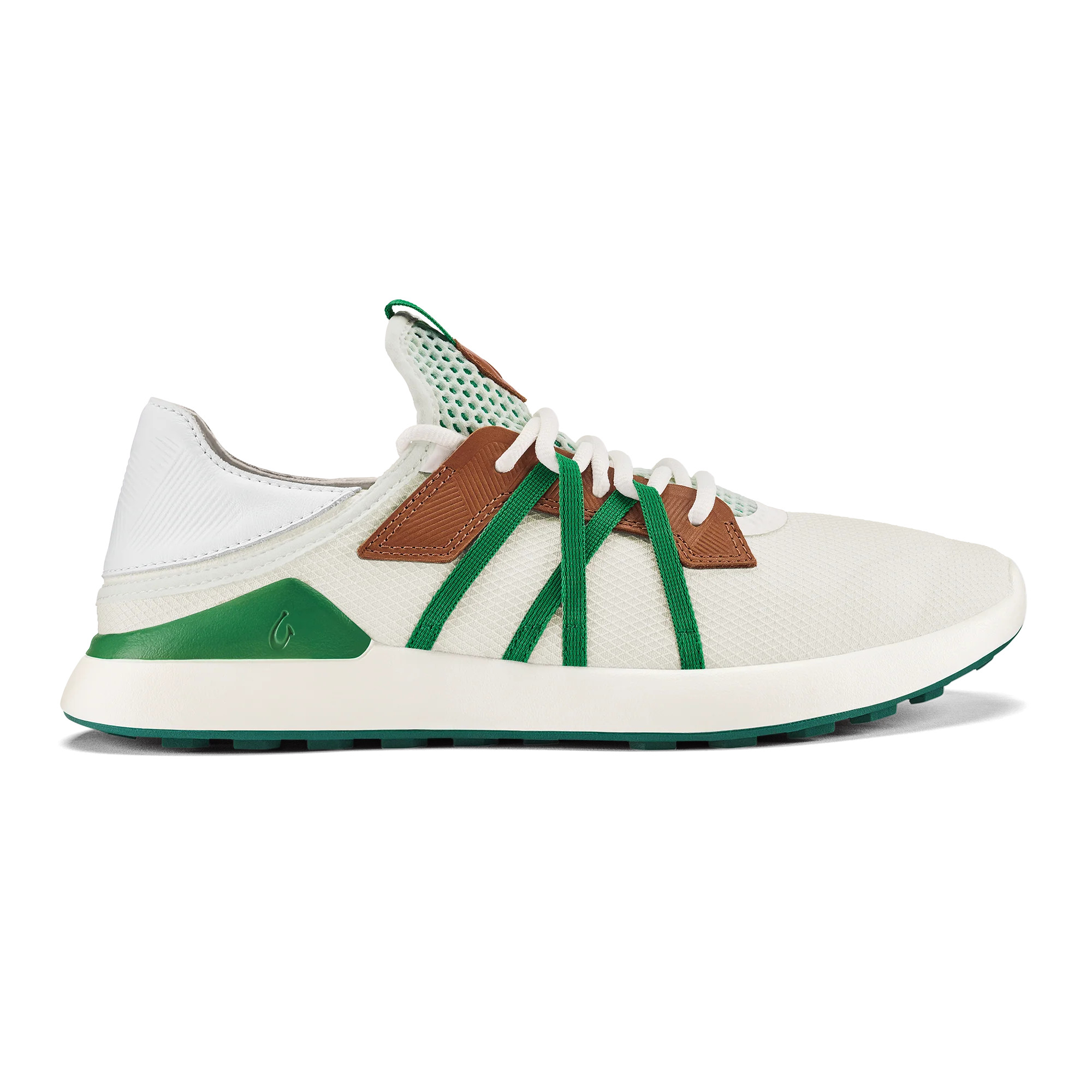 Manele Men\u2019s Breathable Golf Shoes - White / Bamboo | OluKai | OluKai