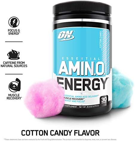 Optimum Nutrition Amino Energy - Pre Workout with Green Tea, BCAA, Amino Acids, Keto Friendly, Green | Amazon (US)