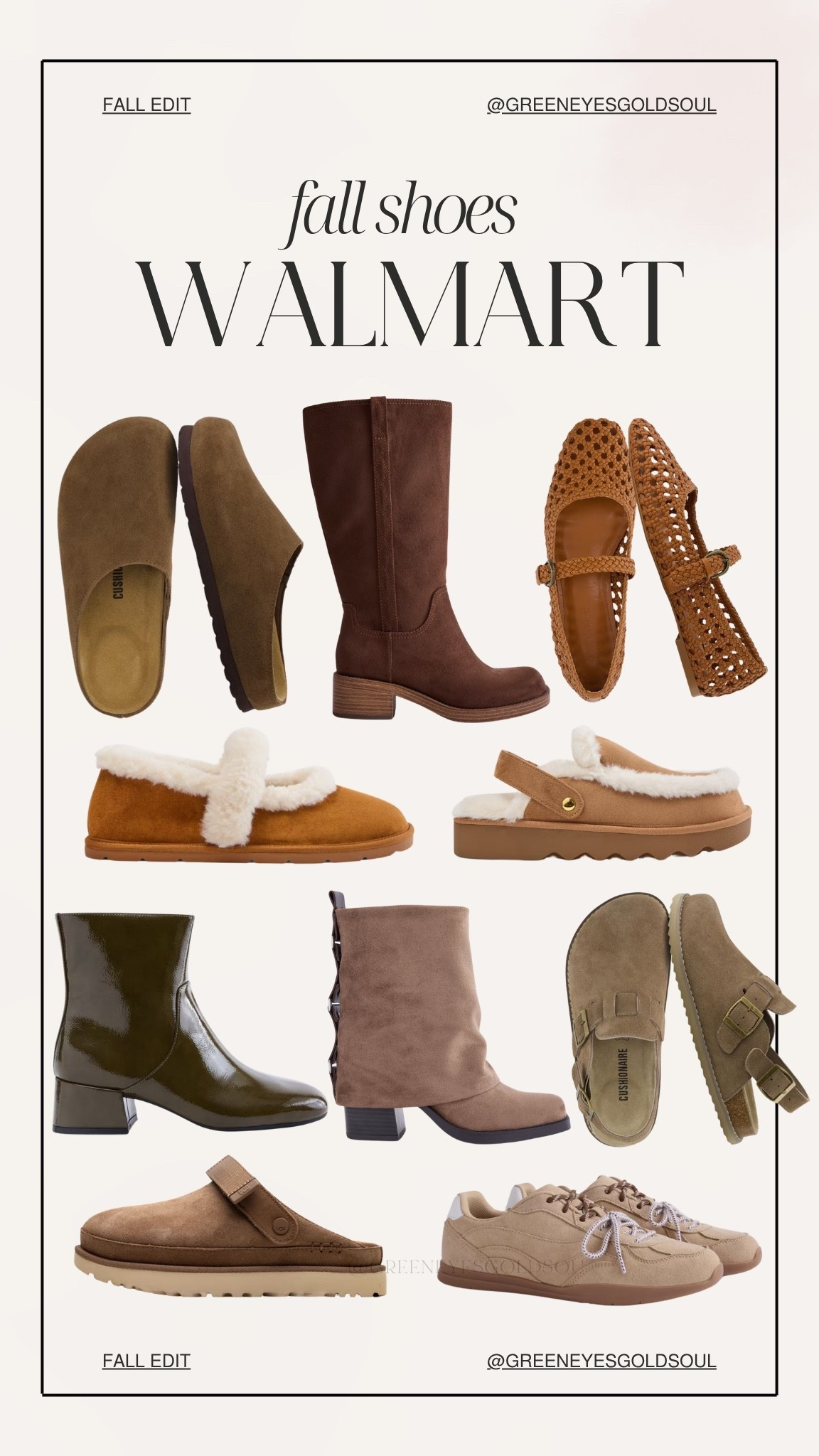 Walmart fall shoes are SO good right now 🤎🍂 Cozy clogs, suede boots, woven Mary Janes, shearling styles and neutral sneakers are all in the mix. So many cute options to wear with denim, trousers, leggings and dresses all season long!

Walmart fall shoes, Walmart shoes for women, Walmart fall finds, fall shoes for women, affordable fall shoes, fall shoe trends, fall boots, suede boots, brown boots, ankle boots, fall clogs, suede clogs, shearling shoes, cozy shoes, Mary Jane shoes, woven Mary Janes, brown flats, neutral sneakers, fall sneakers, casual fall shoes, Walmart fashion finds, fall fashion, fall outfit ideas

#WalmartFinds #WalmartFashion #FallShoes #FallFashion #FallStyle #FallFinds

#LTKSeasonal #LTKootd