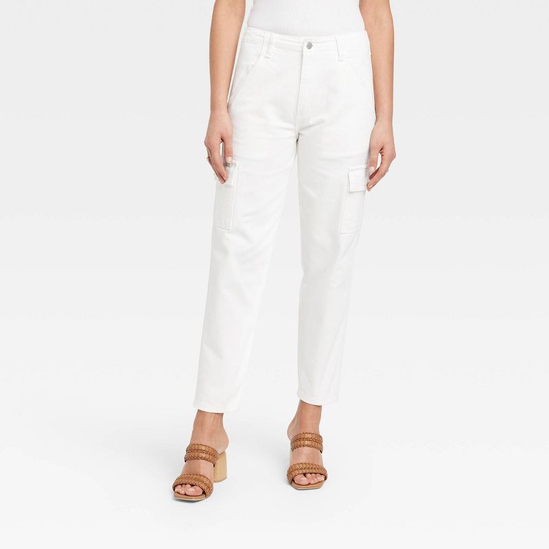 Women's Mid-Rise Boyfriend Jeans - Universal Thread™ White | Target