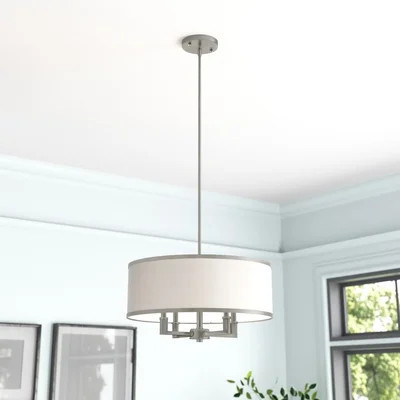 Berthine 4 - Lights Shaded Drum Chandelier | Wayfair North America