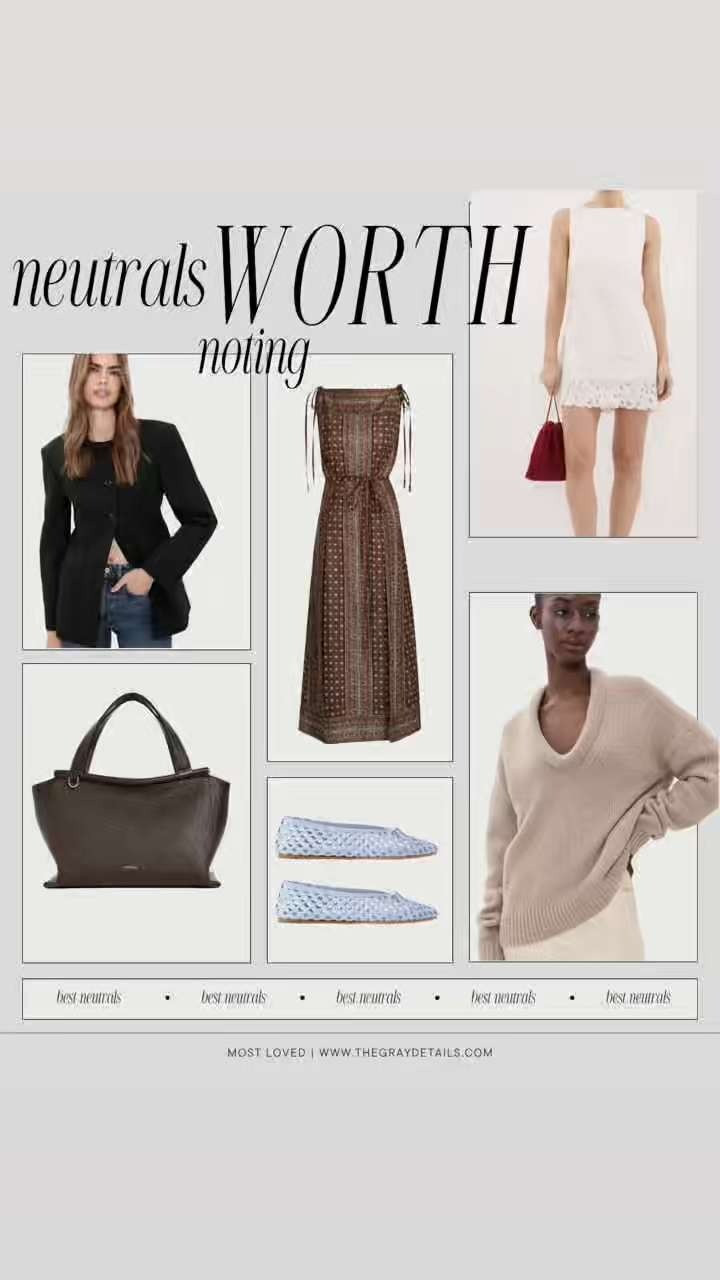 If I were restarting my wardrobe, these are pieces I would consider. Sharing a roundup of neutral favorites worth noting. From lace shorts, woven flats, chic blazers, versatile dresses, and more!  

 #LTKgrwm #LTKSeasonal #LTKWorkwear