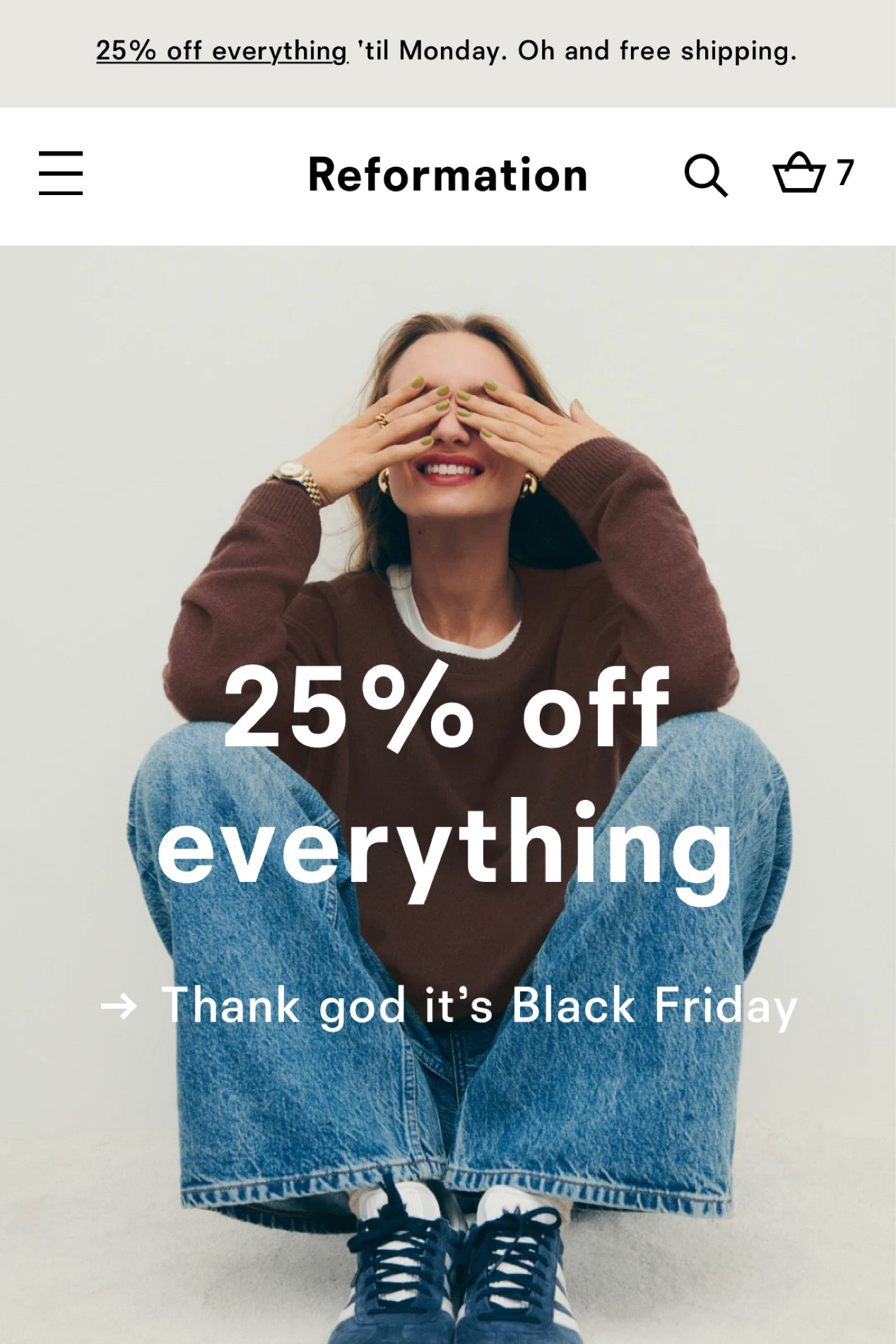 Reformation Sale Picks!! 

#LTKHoliday #LTKCyberweek #LTKsalealert