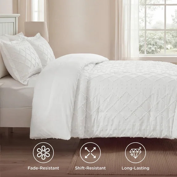 U by Bedsure Full Comforter Set, Boho Tufted Shabby Chic Bedding Comforter Set, 3 Pieces Vintage ... | Walmart (US)