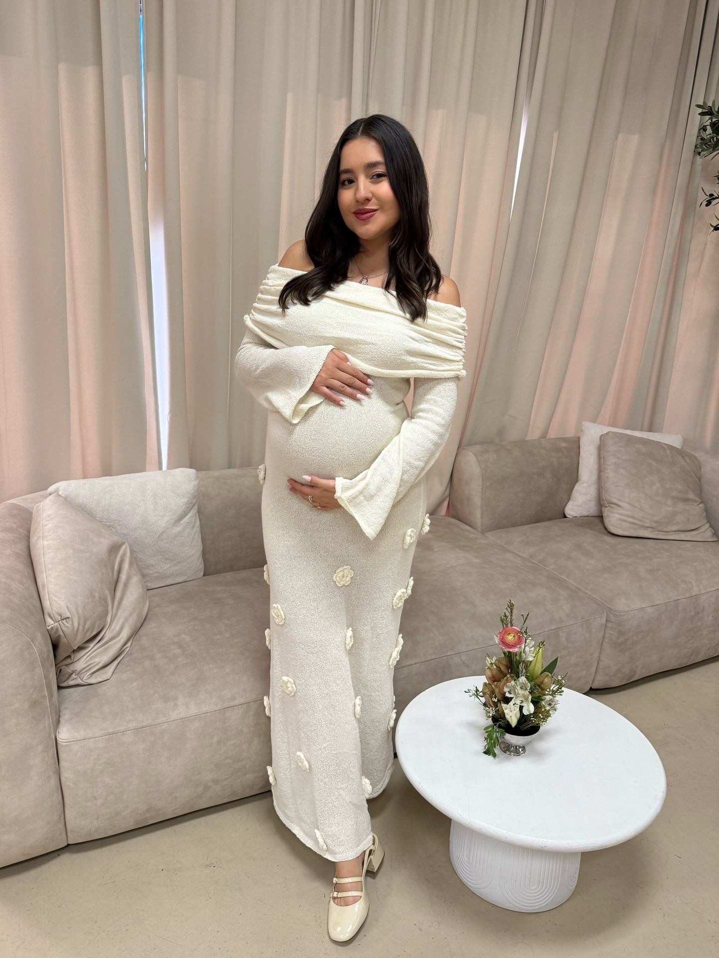 Baby shower dress that’s bump friendly! Just about a month left until we meet babygirl 👶🏻 She’s already so blessed to have such loving friends and family! We got to celebrate at my baby shower this past weekend with the closest women in my life and it was perfect. Love you all!

#LTKBump #LTKgrwm #LTKmomlife