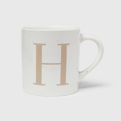 16oz Stoneware Monogram Mug - Threshold™ | Target