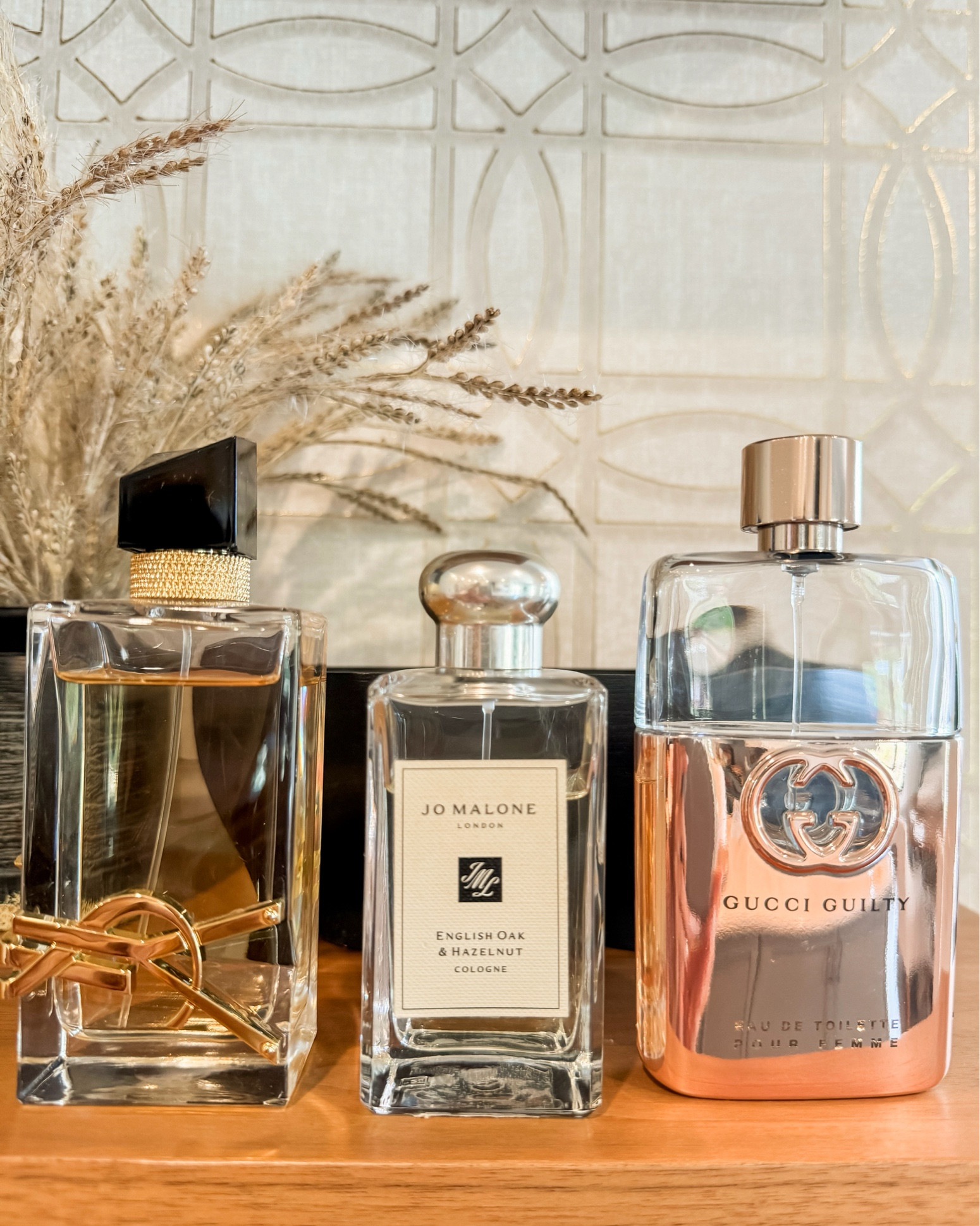 My 3 FAVORITE perfumes 👌🏻
YSL - warm, floral. Musky but not heavy.
Jo Malone- probably the most warm, musky of these 3. So good! Woody, spicy. 
Gucci - warm scent but feminine. 

#LTKSeasonal #LTKOver40 #LTKBeauty