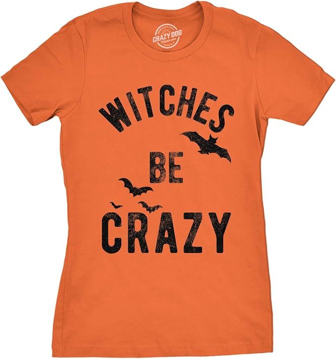 Womens Witches Be Crazy Tshirt Funny Party Tee for Ladies | Amazon (US)