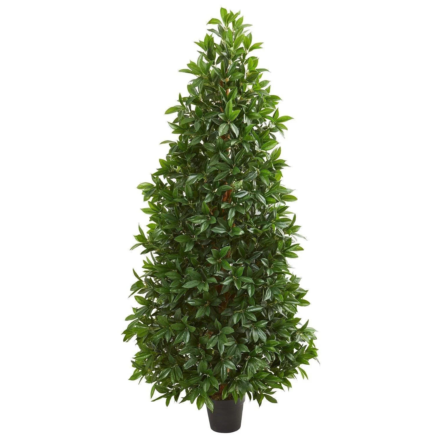 5’ Bay Leaf Cone Topiary Artificial Tree UV Resistant (Indoor/Outdoor) | Nearly Natural | Nearly Natural