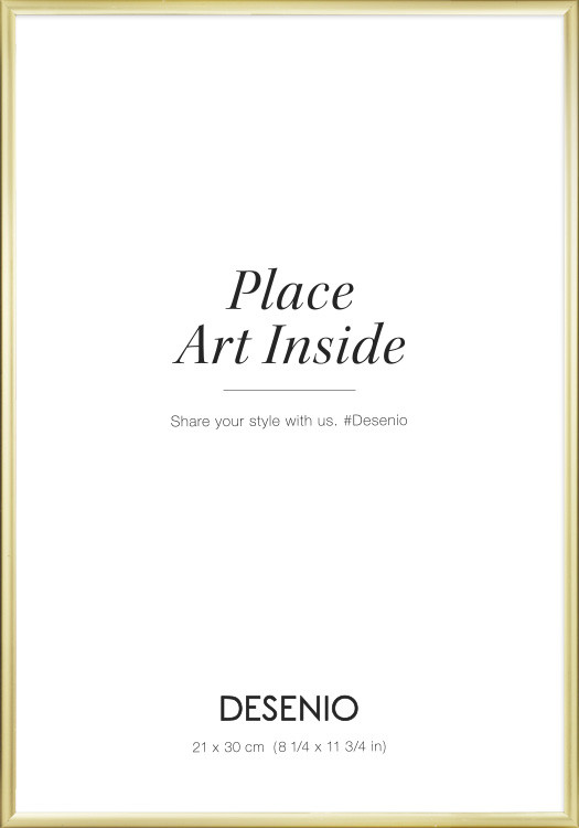 PICTURE FRAME GOLD, 8" X 12" IN | Desenio