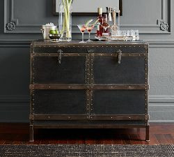 Ludlow Trunk Bar Cabinet (44.5") | Pottery Barn (US)