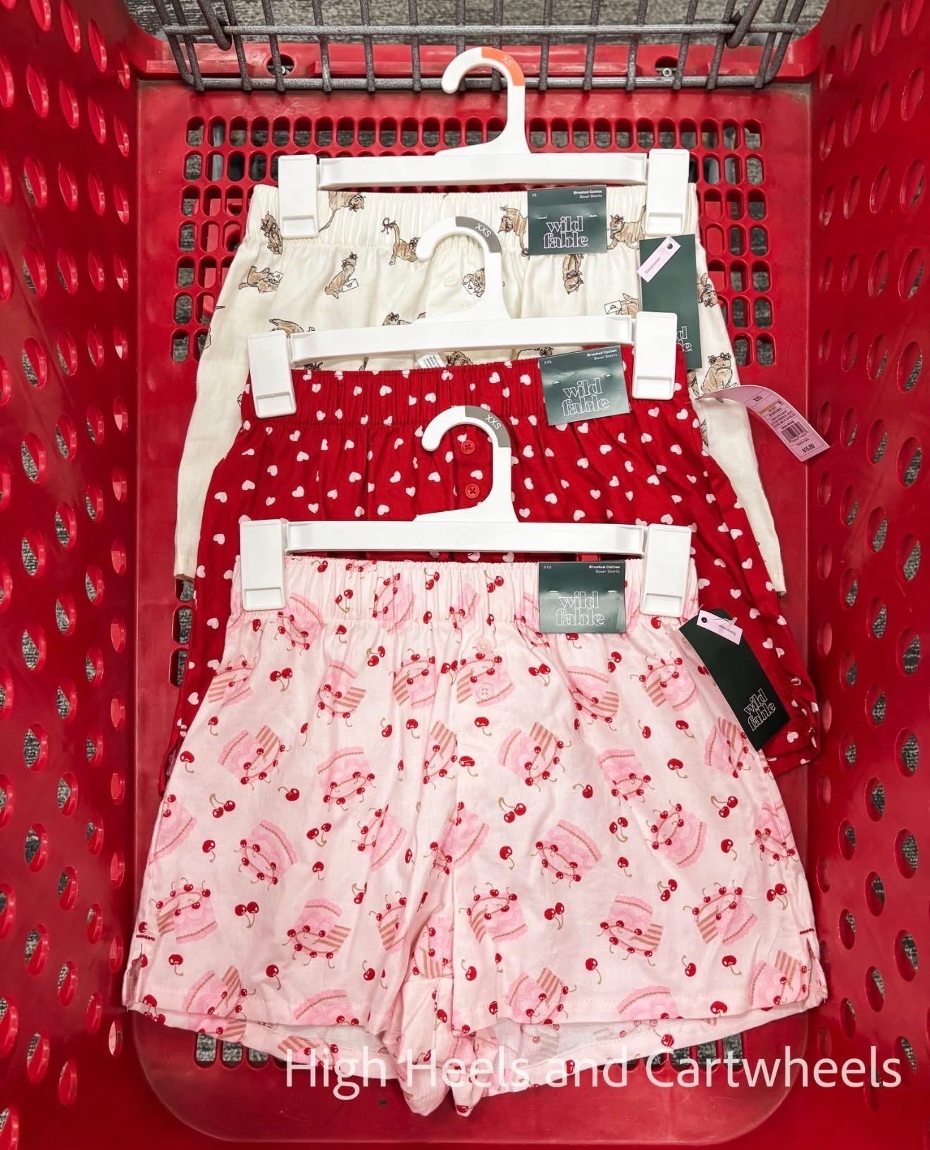 Cute vday pj shorts from Target