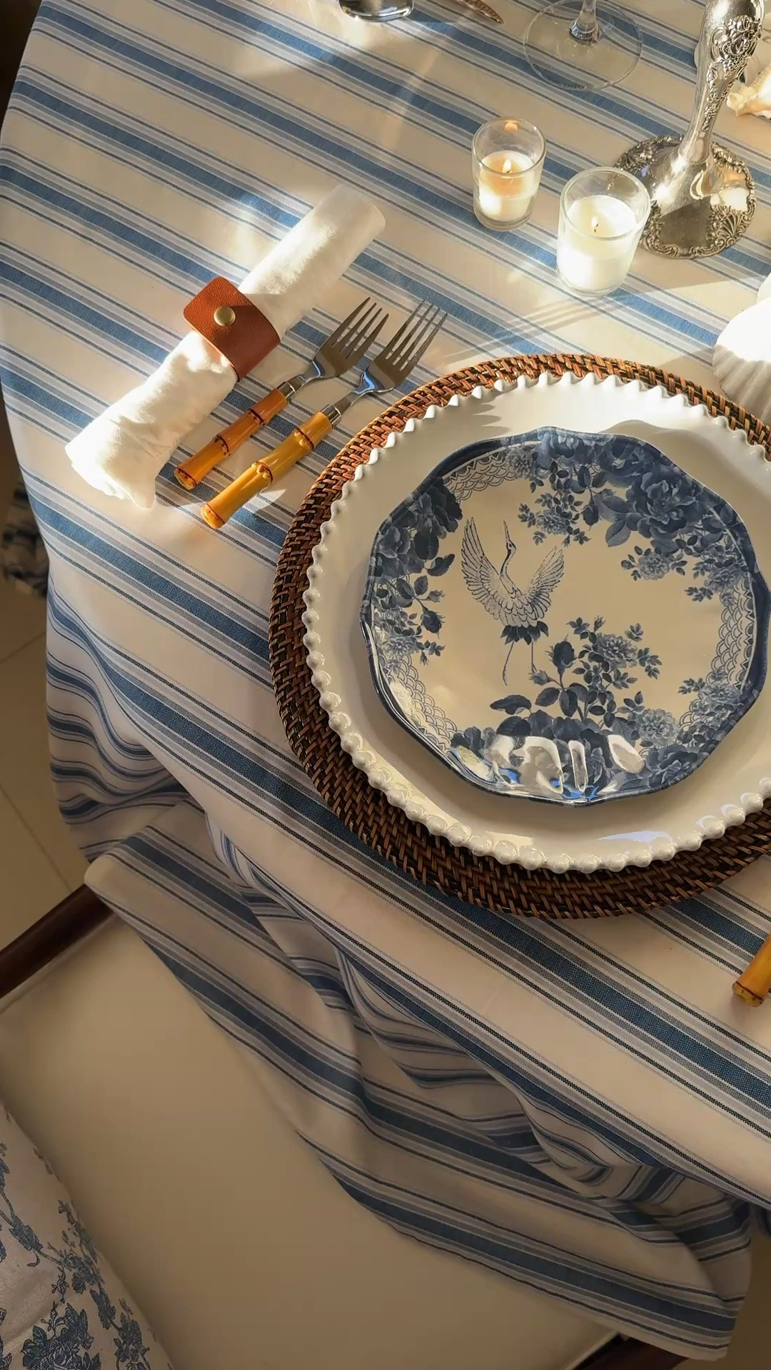  Favorite pieces to create a blue & white tablescape.

Dinnerware. Tabletop. Flatware. Silverware. Chinoiserie. Blue & White. Beaded Dinnerware. Woven Placemats. Napkin Rings. Classic Interiors. Ralph Lauren Inspired. LavenderRoseHome.

#LTKHome #LTKSaleAlert