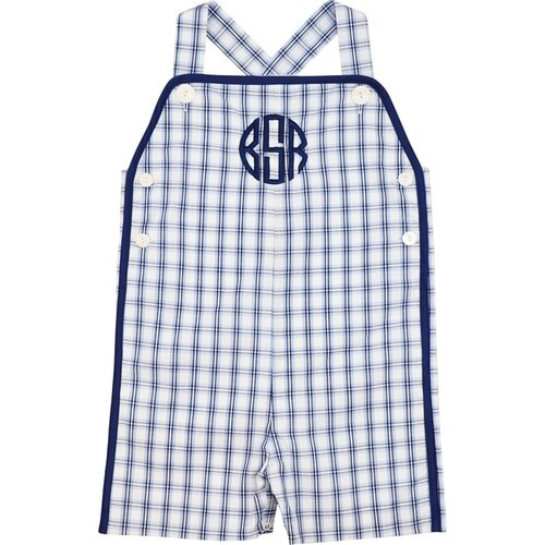 Navy And Blue Check Jon Jon - Shipping Mid-April | Cecil and Lou