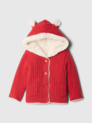 Baby CashSoft Sherpa-Lined Cardigan | Gap (US)