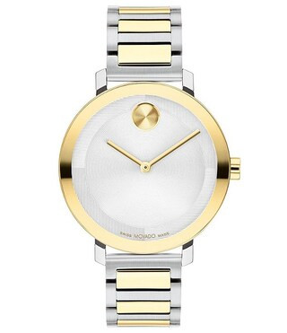 Movado Bold Women's Evolution 2.0 Quartz Analog Two Tone Stainless Steel Bracelet Watch | Dillard... | Dillard's