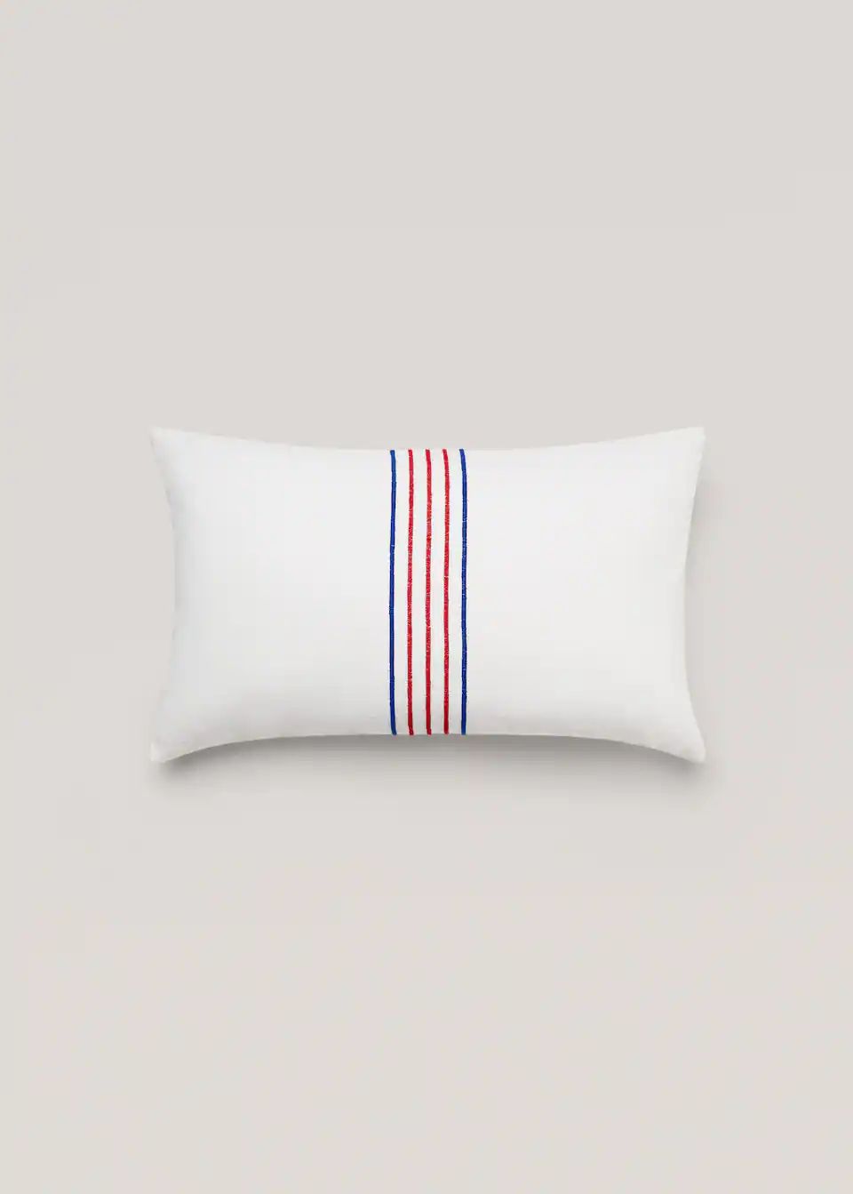 Embroidered striped cushion cover 30x50cm | MANGO (US)