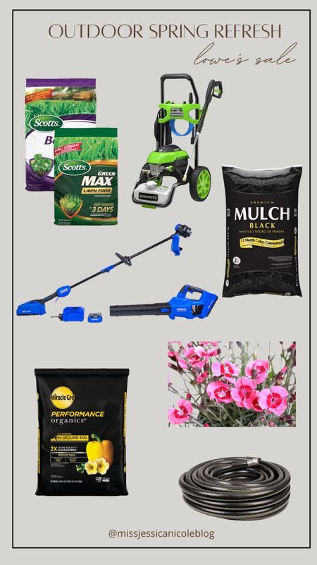 Lowe’s SpringFest sale on everything you need o refresh your outdoor space, mulch sale, fertilizer, trimmers, lawn care tools, pressure washer, outdoor equipment, flowers, flowerbeds 

#ad #lowespartner @lowes

#LTKhome #LTKsalealert #LTKSeasonal