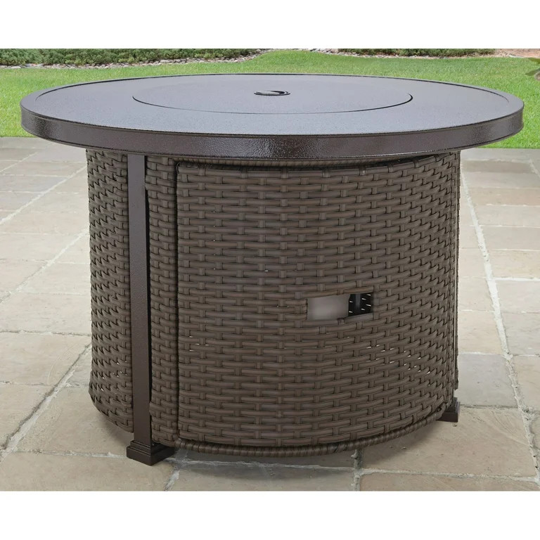 Better Homes & Gardens Colebrooke 37" Round 50,000 BTU Propane Gas Fire Pit Table with Glass Bead... | Walmart (US)