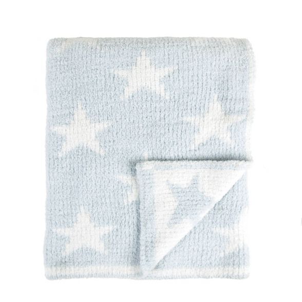 Tadpoles Ultra-Soft Chenille Knit Baby Blanket - Blue/White | Target