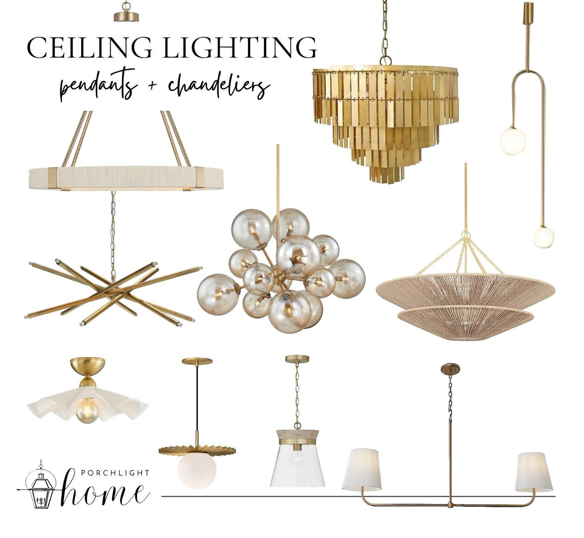 Lighting looks we love 💡Walmart, Ballard Designs, Lightopia, Alchemy Fine Home, Shades of Light, dining room light, pendant light, kitchen light, lighting, island pendants, kitchen pendants, entryway light, bubble light, chandelier, basket light, gold light, brass light, brass chandelier, aged brass lighting, modern light, transitional light

#LTKsalealert #LTKhome #LTKstyletip