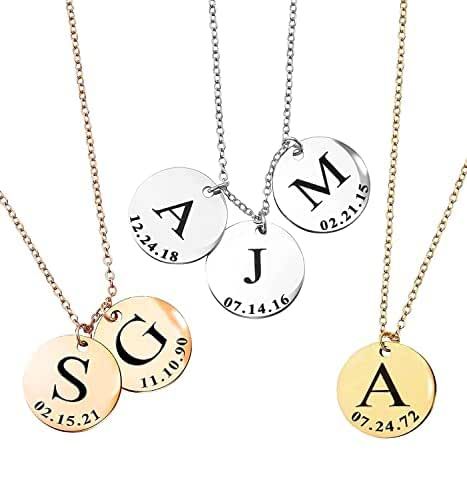 Personalized Gifts Delicate Initial Necklace Handmade Necklace for Women Graduation Gift for Best... | Amazon (US)