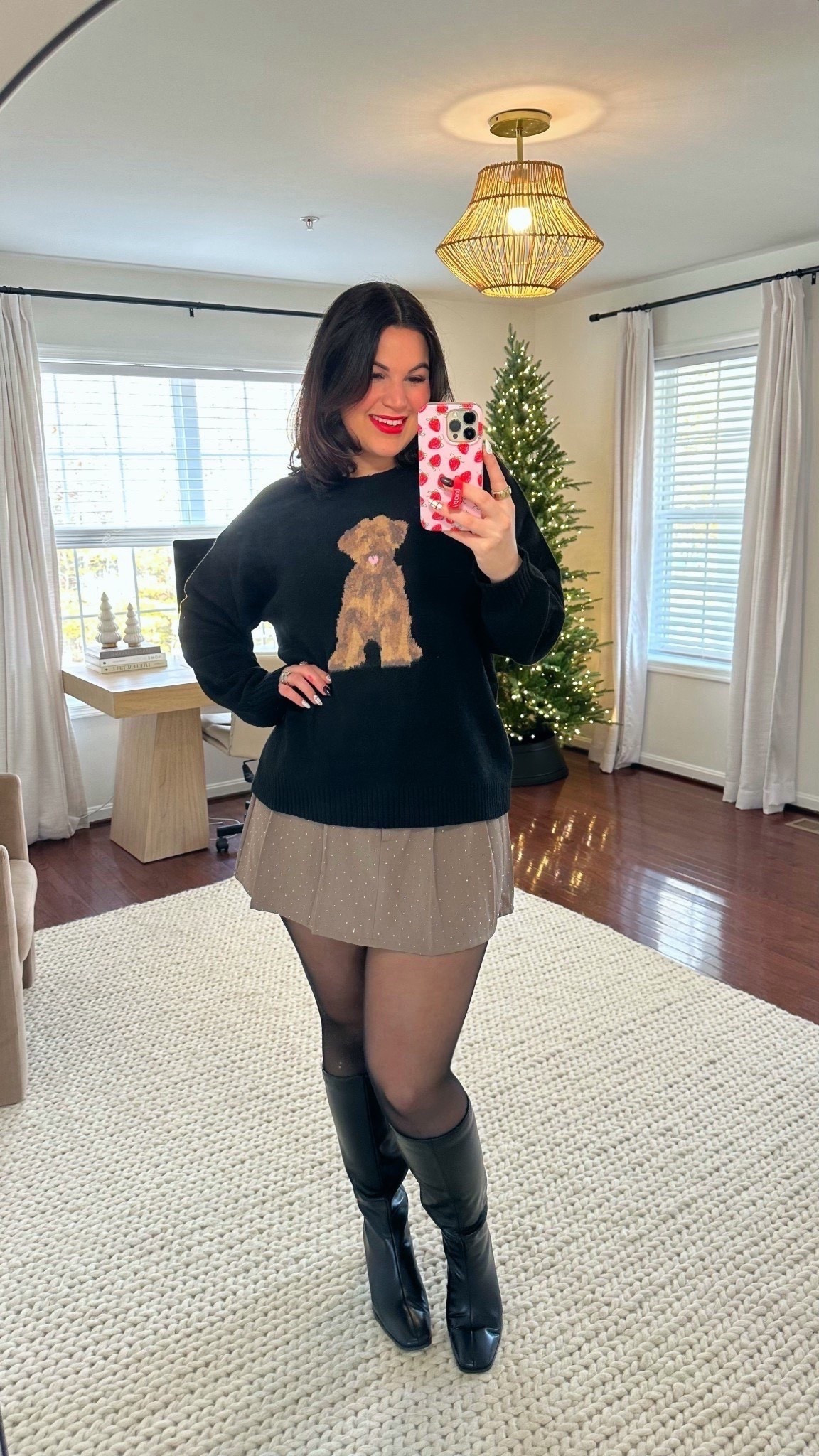 Midsize holiday outfit from Walmart! Saw this outfit on the model + I had to have it!! 

Bralette - xl *use code KELLYTK20 to save 
Sweater - xl 
Tights - xl
Skirt - large
Boots - 10 





#LTKHoliday #LTKootd #LTKMidsize