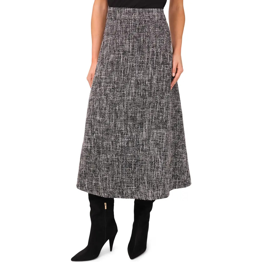 Halogen® Flare Midi Skirt in Rich Black at Nordstrom Rack, Size X-Small | Nordstrom Rack