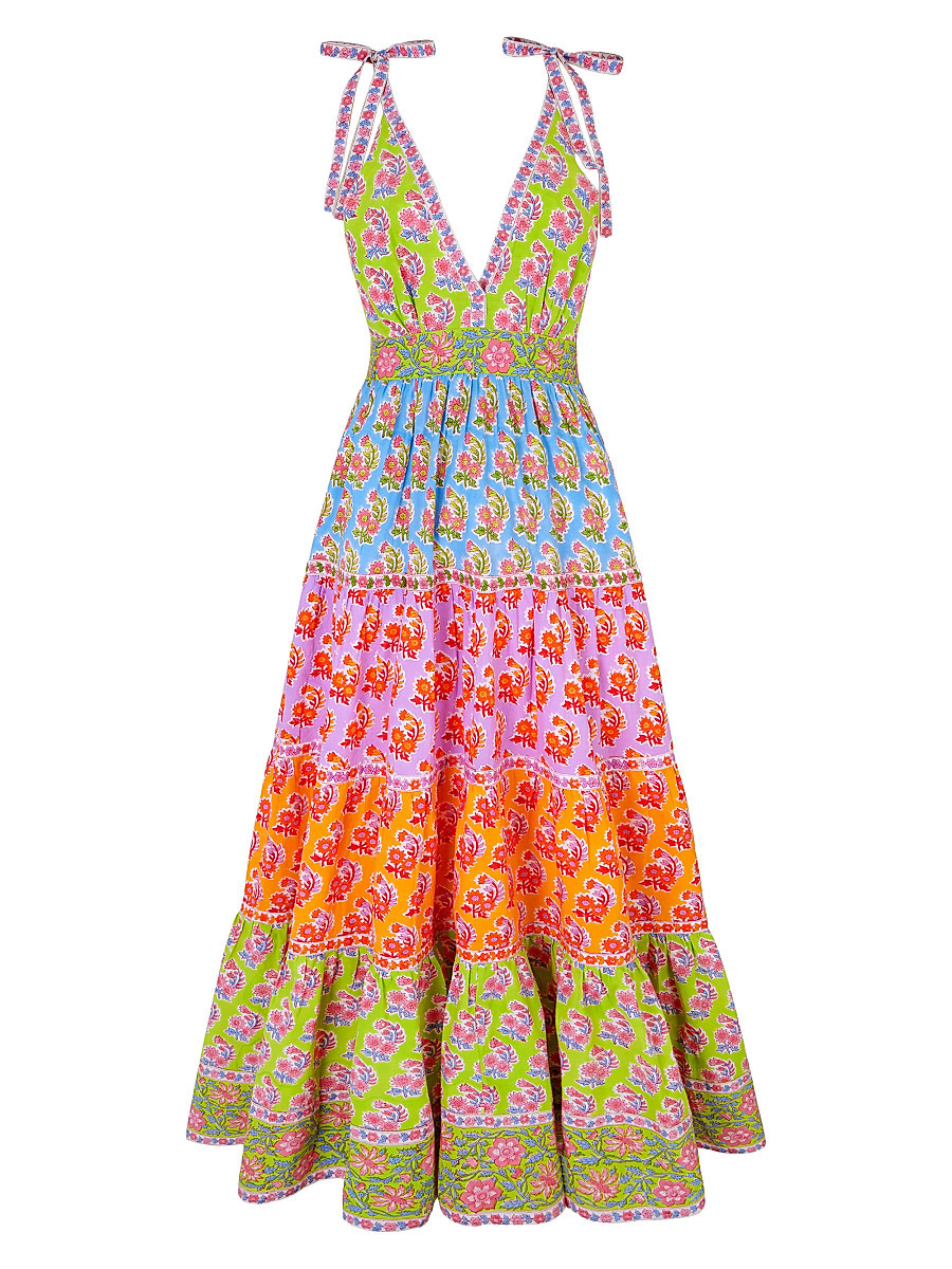 Women's Rainbow Zinnia Amour Dress - Purple - Size XXS | Saks Fifth Avenue