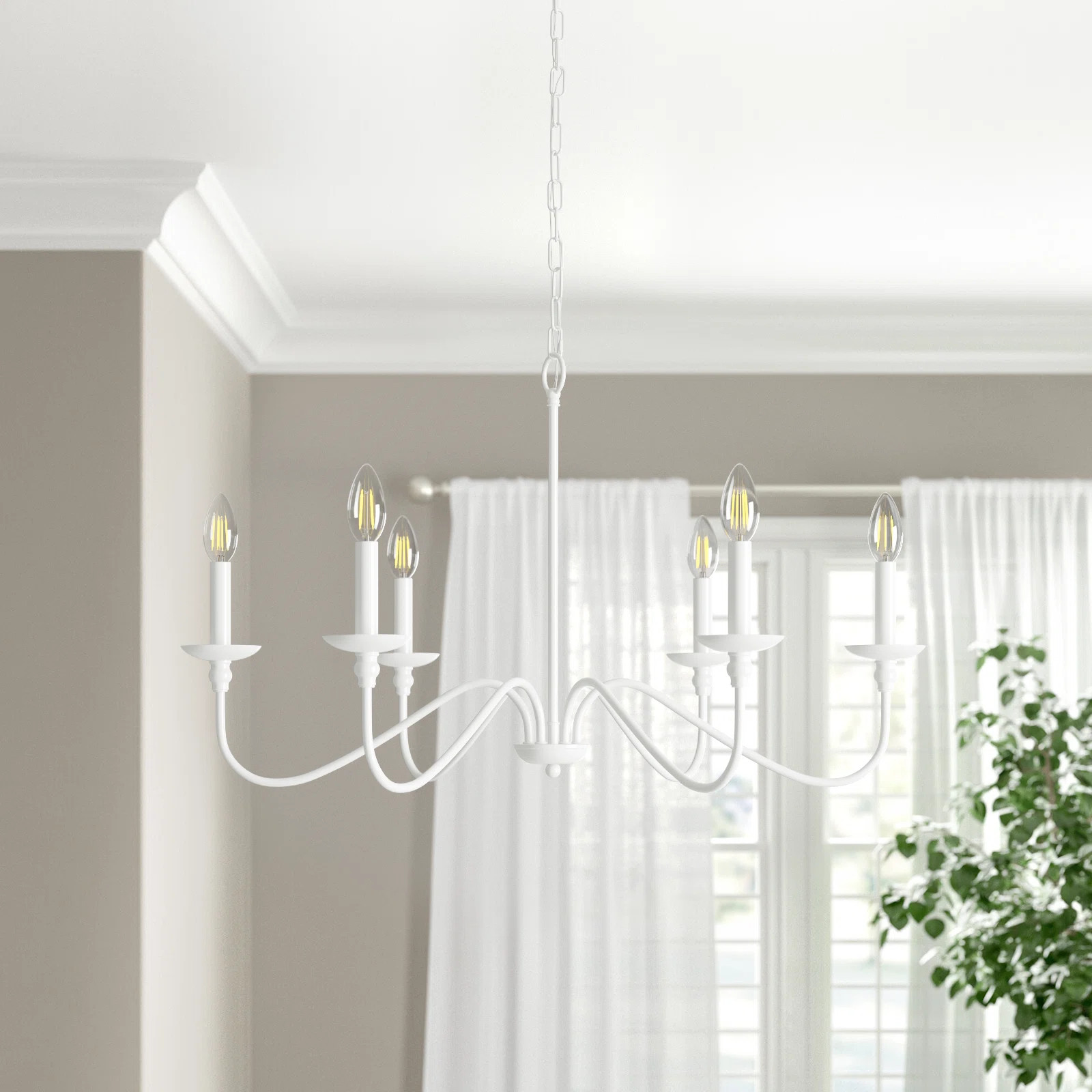 Ableton Iron 6-Light Chandelier | Birch Lane
