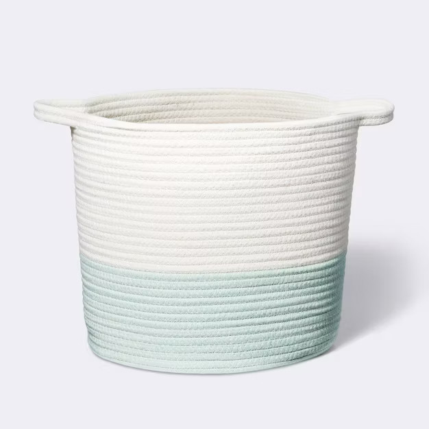 Coiled Rope Bin with Color Band - Cloud Island™ | Target