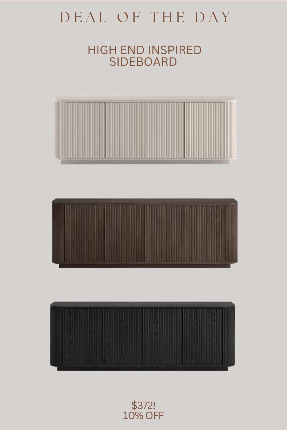 This stunning high end inspired tv stand / sideboard launched about 5 months ago & sold out so quickly!!!!! It was just restocked!!! High sellout risk🚨

#LTKHome #LTKSaleAlert #LTKStyleTip