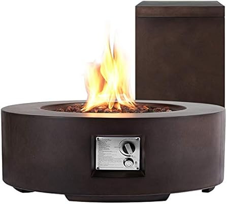ECOTOUGE 30in Outdoor Propane Fire Pit Gas Table 50,000 BTU Auto-Ignition Gas Firepit and Tank Ho... | Amazon (US)