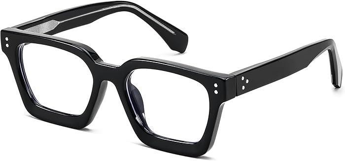 FEISEDY Blue Light Blocking Glasses Women Men Chunky Square Computer Glasses B0101 | Amazon (US)