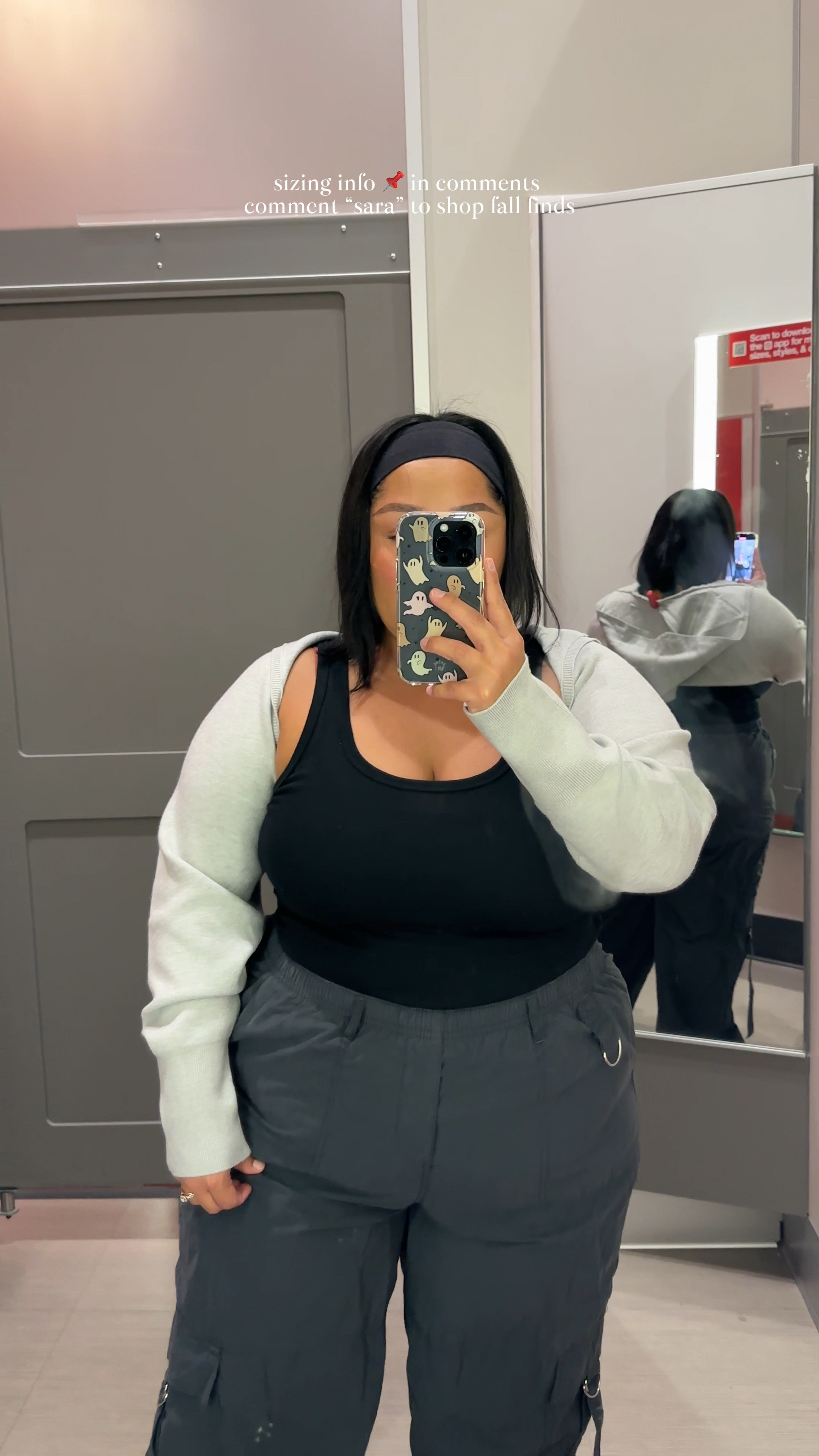 Come with me to Targets fitting room and try on wild fable fall finds 

Sizes I tried on 
Cargos xxl (they run small) size up! 
Grey hooded crop xxl (runs small) 
Green Pants Leggings xl (tts) 
Red Dress xl (tts) 
Ivory set top xl (stretchy tts) 
Ivory set skirt xl (stretchy but mini) 
Business blazer large (stretchy) 
Business pants xl (tts some stretch) 

#LTKHoliday #LTKPlusSize
