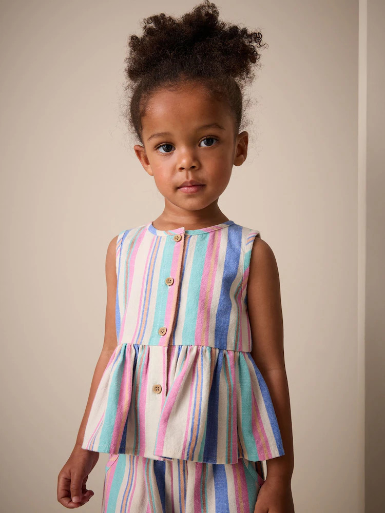 Blue Stripe Blouse And Trousers Co-ord Set (3mths-8yrs) | Next US